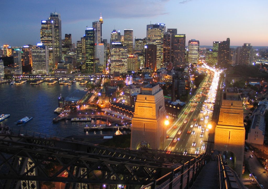 Sydney Bridge Twilight City